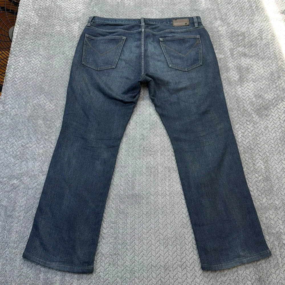 John Varvatos USA Jeans Mens 36x27 Blue Bowery Slim Straight‎ Dark Wash J306S4B